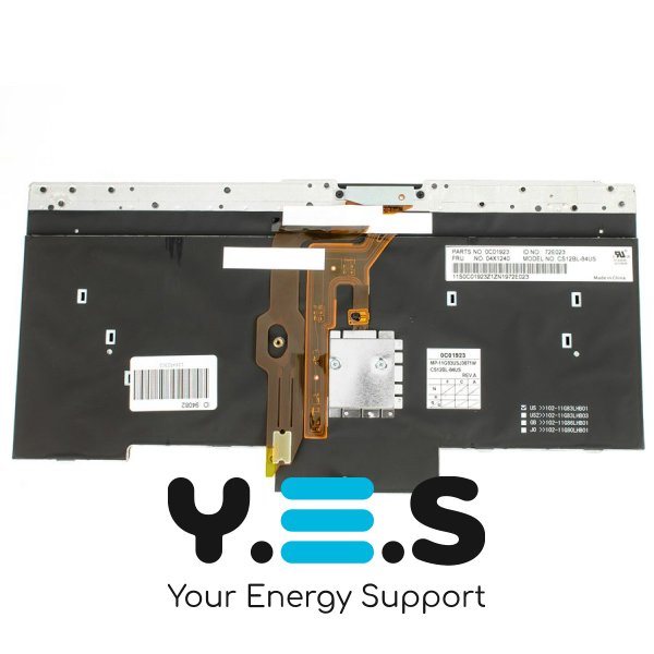 Клавіатура до ноутбуку LENOVO (Thinkpad: T430, T430i, T430S, T530, T530I, X230, X230i, X230S) російська розкладка, чорний колір, підсвітка клавіш