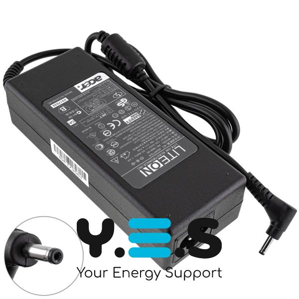 Блок живлення до ноутбуку  ACER 19V, 4.74A, 90W, 3.0x1.0мм, чорний колір (без кабелю !)