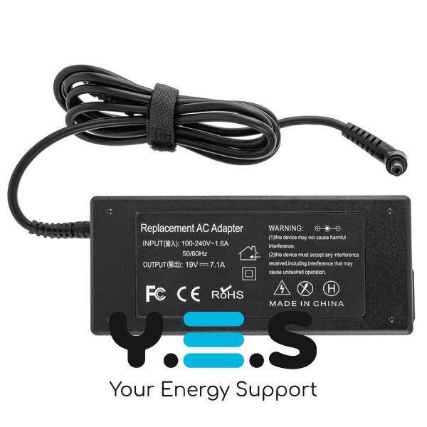 Блок живлення до ноутбуку ASUS 19V, 7.1A, 135W, 5.5x2.5мм, (Replacement AC Adapter) чорний колір (без кабелю !)