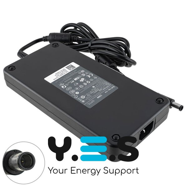 Блок живлення до ноутбуку DELL 19.5V, 11.8A, 230W, 7.4x5.0-PIN, чорний колір, RECTANGULAR