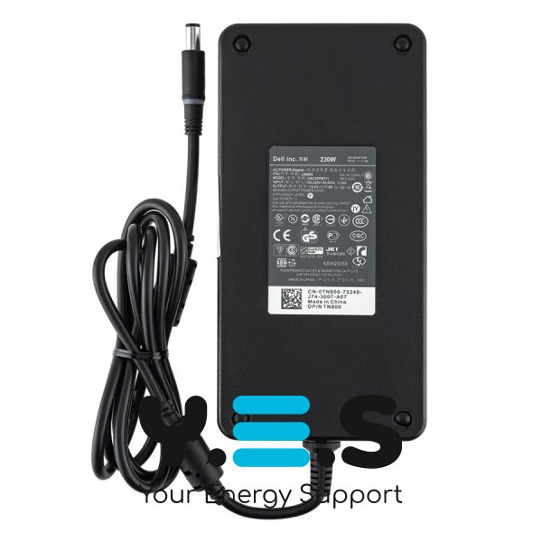 Блок живлення до ноутбуку DELL 19.5V, 11.8A, 230W, 7.4x5.0-PIN, чорний колір, RECTANGULAR