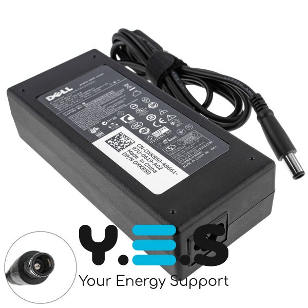 Блок живлення до ноутбуку DELL 19.5V, 6.7A, 130W, 7.4x5.0-PIN, чорний колір, RECTANGULAR
