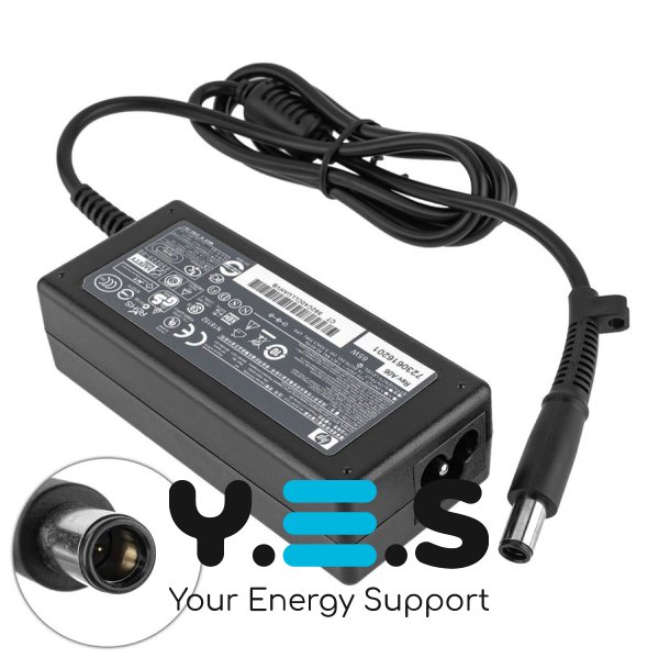 Блок живлення до ноутбуку HP 19.5V, 3.33A, 65W, 7.4x5.0-PIN, чорний колір (без кабелю!)