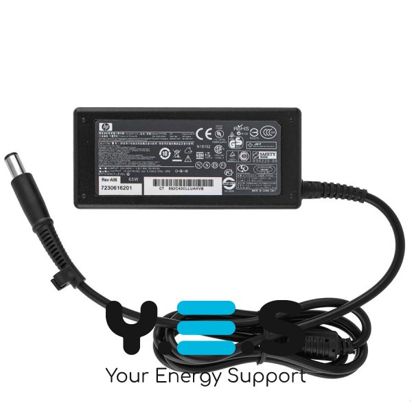 Блок живлення до ноутбуку HP 19.5V, 3.33A, 65W, 7.4x5.0-PIN, чорний колір (без кабелю!)
