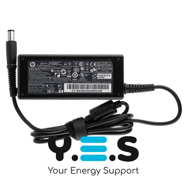 Блок живлення до ноутбуку HP 18.5V, 3.5A, 65W, 7.4x5.0-PIN, чорний колір (без кабелю!)