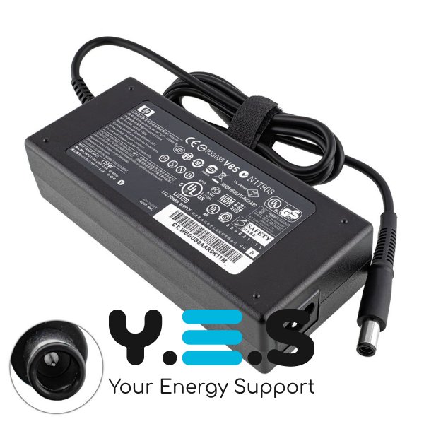 Блок живлення до ноутбуку HP 19V, 6.32A, 120W, 7.4x5.0-PIN, чорний колір (без кабелю!)