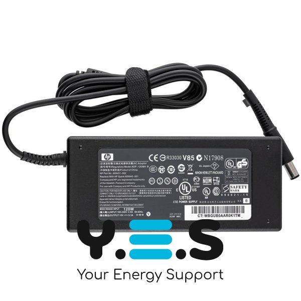 Блок живлення до ноутбуку HP 19V, 6.32A, 120W, 7.4x5.0-PIN, чорний колір (без кабелю!)