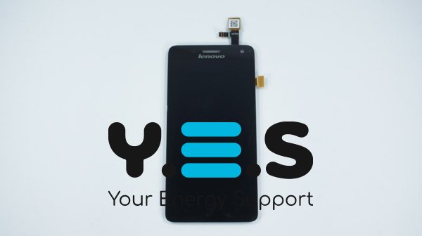 Дисплей для телефону  Lenovo S660  чорний  у зборі з тачскрином  без рамки