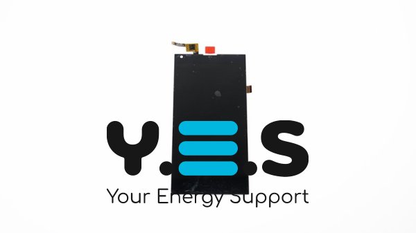 Дисплей для телефону  Doogee DG550  чорний  у зборі з тачскрином  без рамки