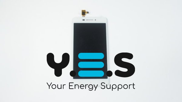 Дисплей для телефону  Lenovo S60 Laser  білий  у зборі з тачскрином  без рамки