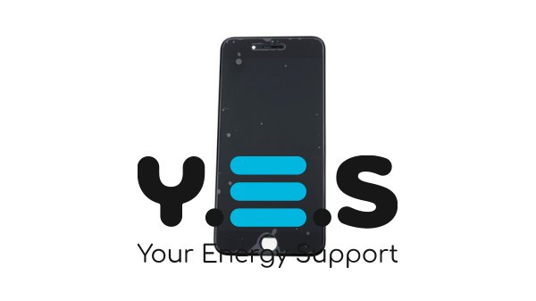 Дисплей для телефону  Apple iPhone 8 Plus  чорний  у зборі з тачскрином  з рамкою  PRC оригінал