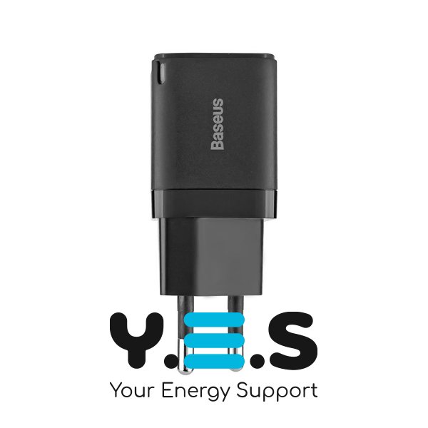 Зарядний пристрій Baseus GAN3 Fast Charger 1C 30W EU чорний CCGN010101