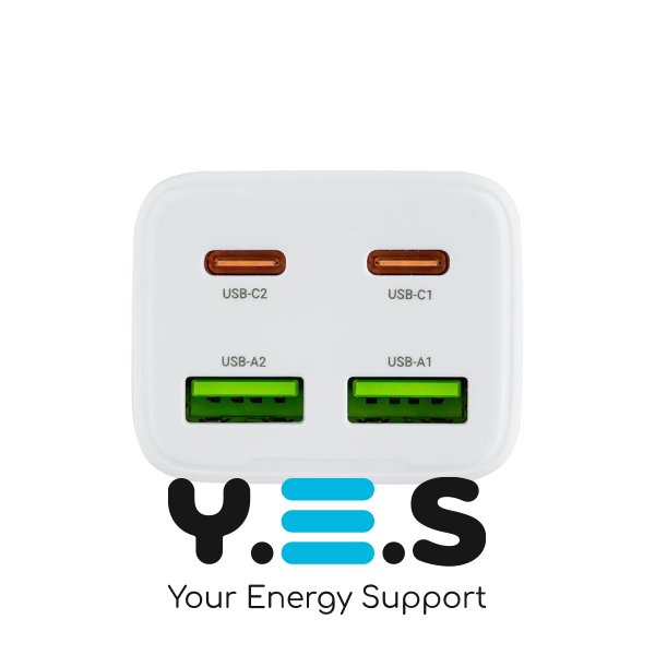 Зарядний пристрій HOCO N56 Fundador  2C+2U  PD30W  білий  6942007632508