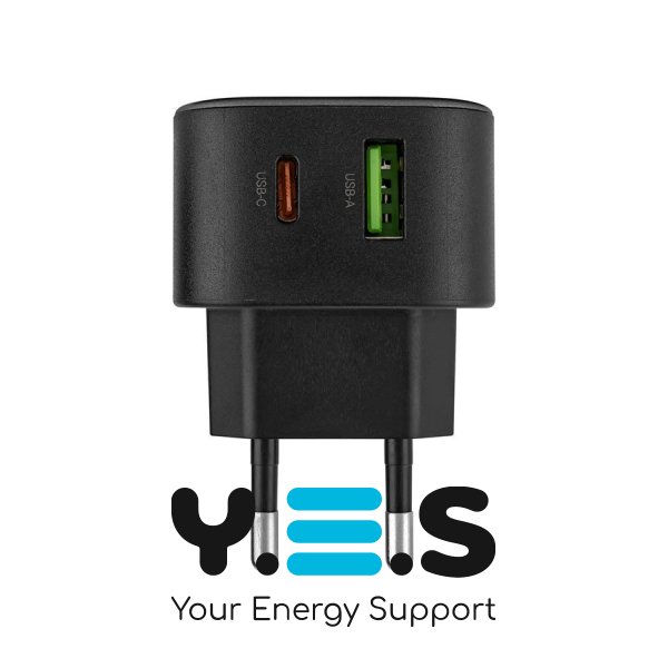 Зарядний пристрій HOCO CS32A Rise  PD20W+QC3.0  чорний  6942007617451