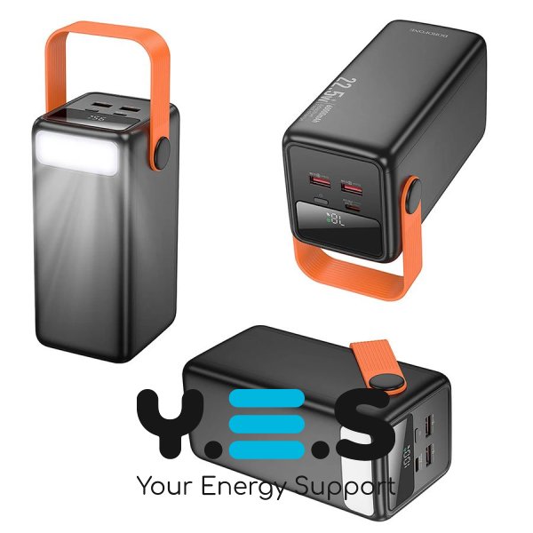 Power Bank BOROFONE BJ66B  Magnifico  22.5W+PD20W  60000mAh  чорний (6941991115165)