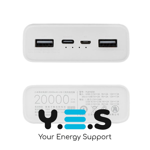 Power Bank Xiaomi Mi Power Bank 3 20000mAh 18W білий (VXN4258CN)()