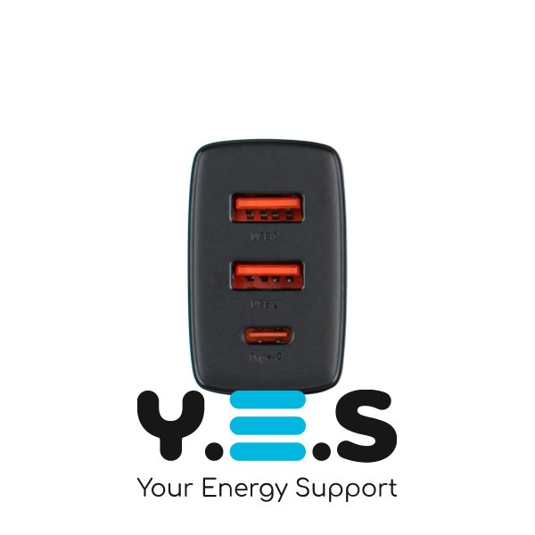 Зарядний пристрій Baseus Compact Quick Charger 2U+C 30W EU Black (CCXJ-E01)