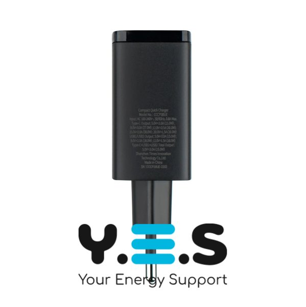 Зарядний пристрій Baseus Compact Quick Charger 2U+C 30W EU Black (CCXJ-E01)