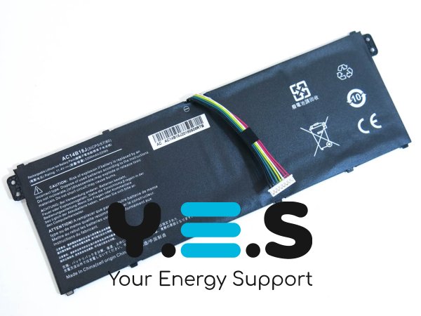 Акумуляторна батарея ACER AC14B18J 11.4V 2200mAh для ноутбуків Aspire E3-111, Aspire E3-112, Aspire E3-112M, Aspire E5-771, Aspire ES1-311, Aspire ES1-433, Aspire ES1-511, Aspire ES1-512, Aspire ES1-572 та Chromebook 13 CB5-311
