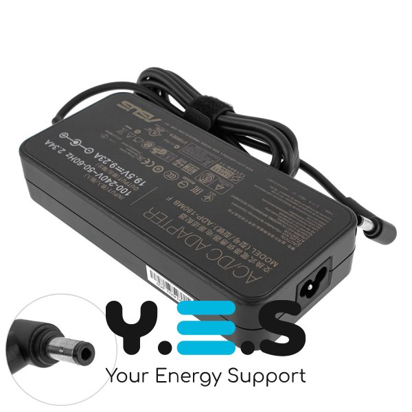 Блок живлення для ноутбука ASUS OVALE, 19.5V / 9.23A (180W), роз’єм 5.5×2.5 мм, чорний