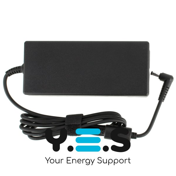 Блок живлення для ноутбука ASUS 120W (19V/6.3A), штекер 5.5×2.5 мм, 3-hole, L‑подібний прямокутний роз’єм, чорний