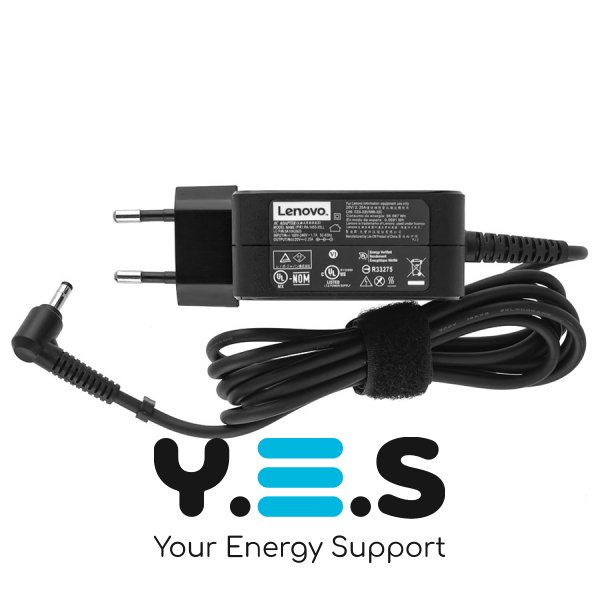 Блок живлення для ноутбука Lenovo 20V 2.25A 45W, штекер 4.0×1.7 мм (квадратний), чорний