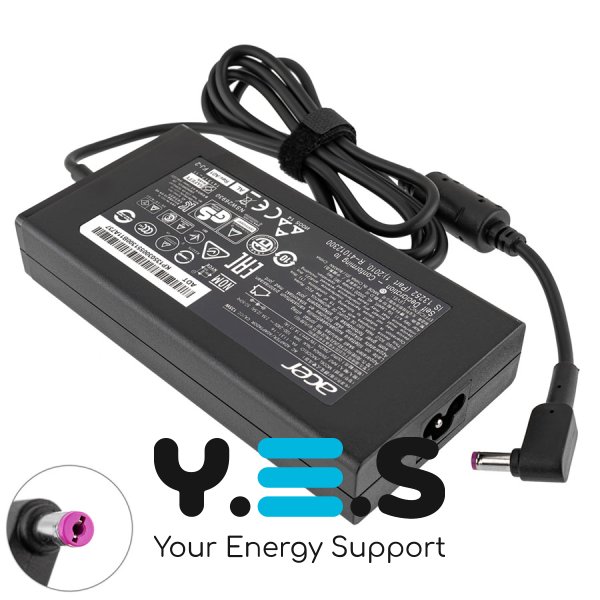 Блок живлення для ноутбука ACER — 19V 7.1A (135W), штекер 5.5×1.7 мм, чорний