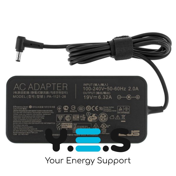 Блок живлення для ноутбука ASUS OVALE, 19V 6.3A 120W, штекер 5.5×2.5 мм, чорний