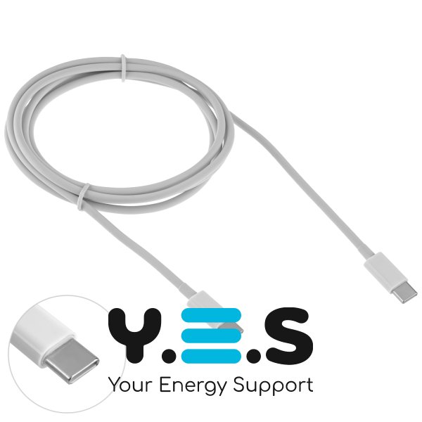 Блок живлення для ноутбука Apple USB‑C 96W, білий, у комплекті з кабелем