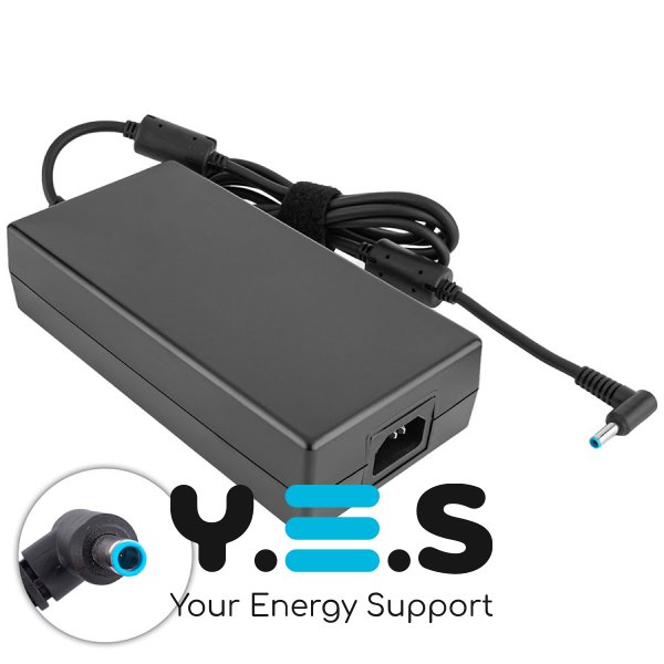 Блок живлення (зарядний адаптер) для ноутбуків HP — 19.5V 10.3A (200W), роз’єм 4.5×3.0 Pin, прямокутний, чорний