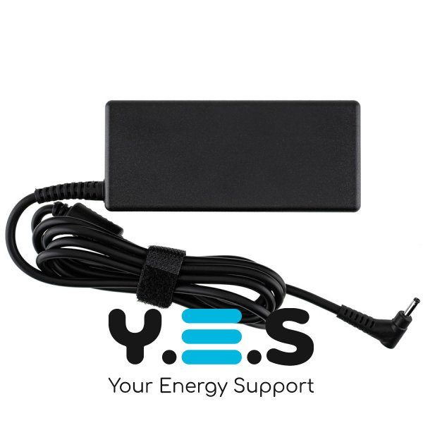 Адаптер живлення для ноутбука ASUS 65W (19V 3.42A) — штекер 3.0×1.0 мм, L‑подібний прямокутний роз’єм, чорний