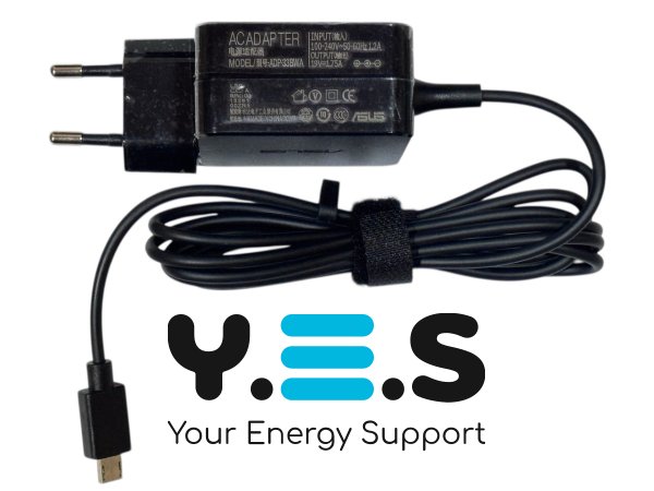 Адаптер живлення для ноутбука Asus — 19V 1.75A (33W), роз’єм micro USB
