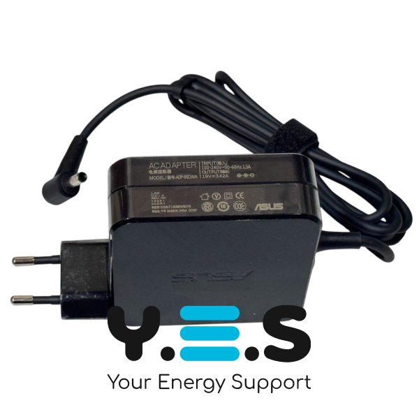 Адаптер живлення (зарядний пристрій) для ноутбуків Asus — 19V 3.42A, 65W, штекер 4.5×3.0 мм