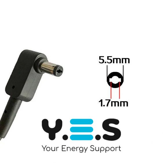 Адаптер живлення для ноутбука Acer — 19V 2.37A (45W), штекер 5.5×1.7 мм, прямокутний корпус