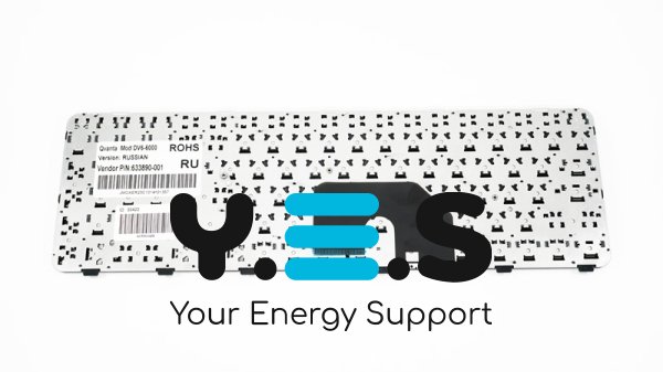 Клавіатура для ноутбука HP Pavilion dv6-6000 / dv6-6b / dv6-6c, RU-розкладка, чорна, у рамці (фрейм)