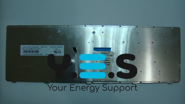 Клавіатура для ноутбука Lenovo Y580, чорна, з підсвіткою клавіш, розкладка RU