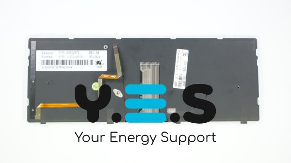 Клавіатура для ноутбука Lenovo Y480, Y485 — чорна, RU-розкладка, з підсвіткою клавіш