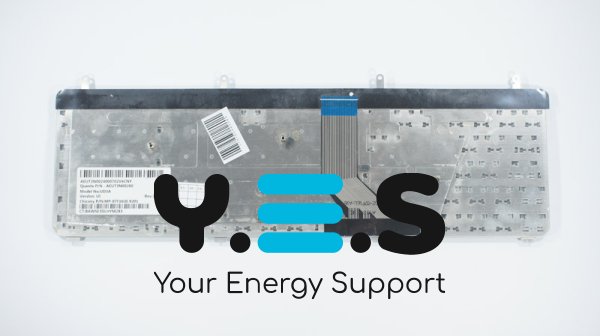 Клавіатура для ноутбука HP Pavilion dv7-2000, dv7t-2000, dv7-3000, dv7t-3000 — біла, RU-розкладка