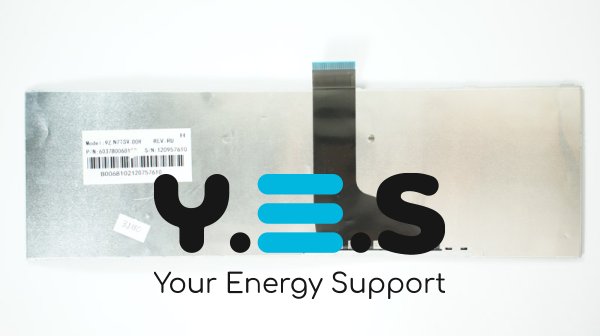 Клавіатура для ноутбука Toshiba C850, C855, C870, C875 — розкладка RU, чорна