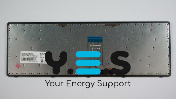 Клавіатура для ноутбука LENOVO IdeaPad U510, Z710 — розкладка RU, чорна, срібна рамка