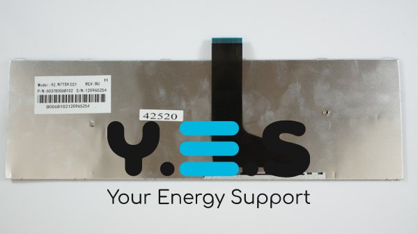 Клавіатура для ноутбука Toshiba Satellite C50D, C55D — чорна, з RU-розкладкою