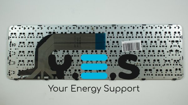 Клавіатура для ноутбука HP Pavilion 17-e series, чорна, розкладка RU, з рамкою (фреймом)