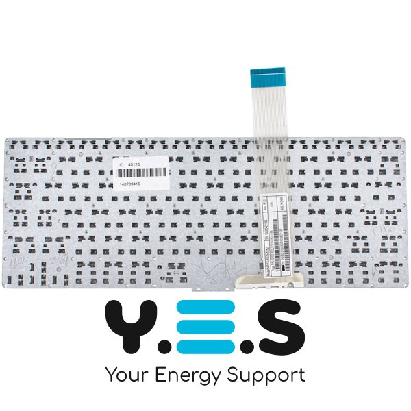 Клавіатура для ноутбука ASUS S300, S301 — чорна, розкладка RU, без рамки