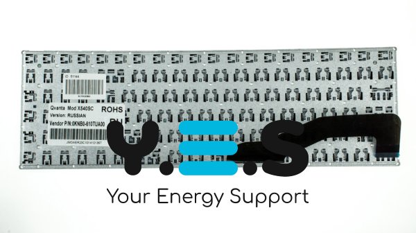 Клавіатура для ноутбука ASUS X540 series — RU-розкладка, чорна, без рамки (без фрейма)