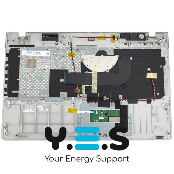 Клавіатура з тачпадом і передньою панеллю для ноутбука Samsung QX510, QX511 — чорна (RU-розкладка)