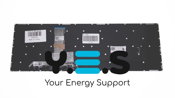 Клавіатура для ноутбука Lenovo Legion Y520-15 — чорна, RU-розкладка, без рамки, червоне підсвічування (RED) Original