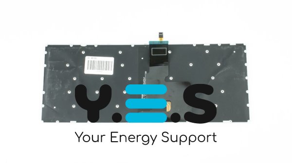 Клавіатура для ноутбука Lenovo IdeaPad V330-14 — чорна, без рамки, з підсвіткою клавіш, RU-розкладка, Original