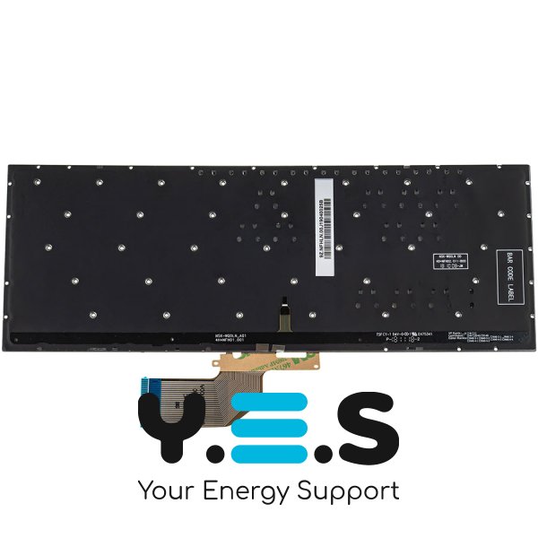 Клавіатура для ноутбука ASUS X330 series — RU розкладка, срібляста, без рамки (без фрейма)