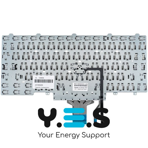 Клавіатура для ноутбука Dell Latitude E5450, E7450 — RU-розкладка, чорна, без рамки, з джойстиком