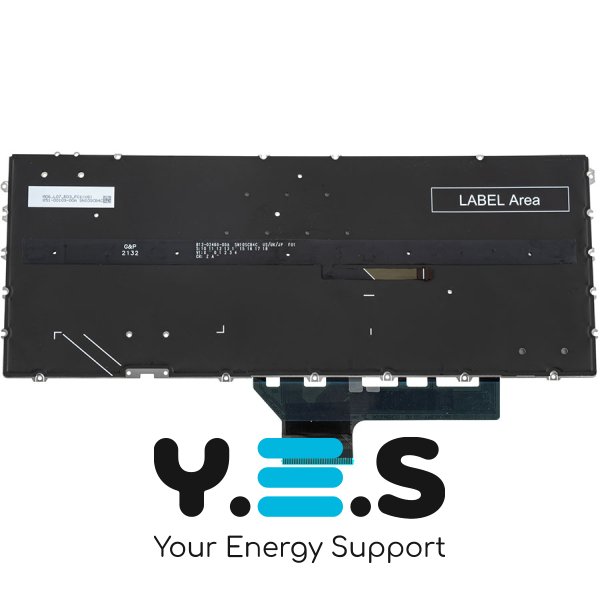 Клавіатура для ноутбука HP 14‑EF, RU-розкладка, срібляста, без рамки, з підсвіткою клавіш